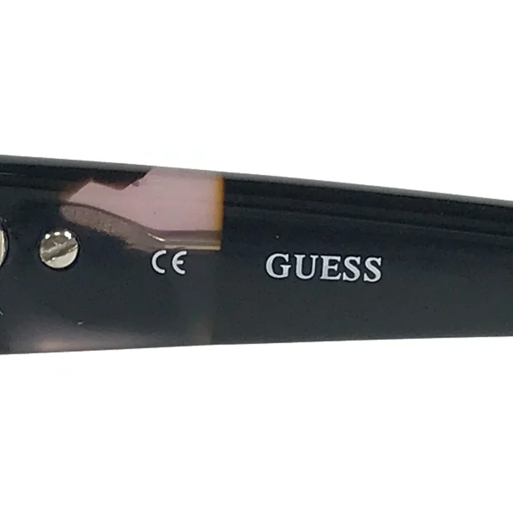 Guess Eyeglasses Frames GU2408 PUR Black Clear Purple Cat Eye 54-16-140